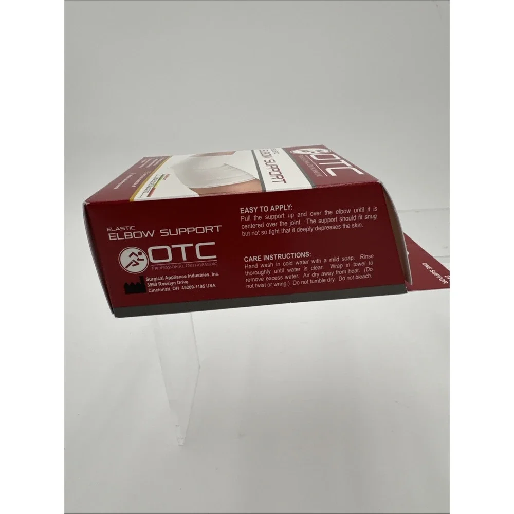 OTC ELBOW SUPPORT SLEEVE WHITE UNIVERSAL SIZE‎ NEW IN PACKAGE TENNIS ELBOW BRACE